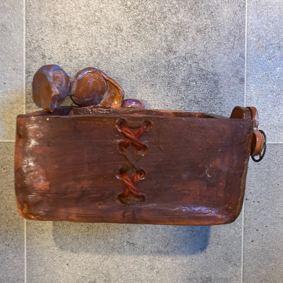 Studio Hand Made Clay Trinket Box  5x7x3 “ - Picture 3 of 7